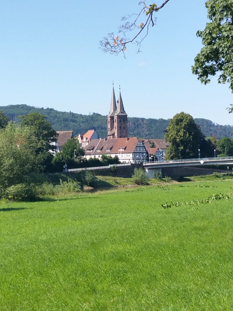 Uitzicht op Hoxter